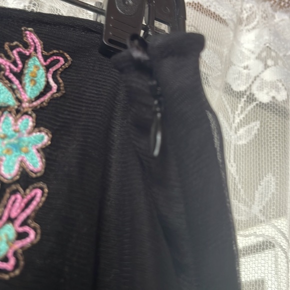 Pink, Black Odille skirt from Anthropologie - Picture 5 of 7